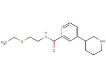 N-[2-(ethylthio)ethyl]-3-piperidin-3-ylbenzamide