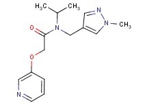 N-isopropyl-N-[(1-methyl-1H-pyrazol-4-yl)methyl]-2-(pyridin-3-yloxy)acetamide