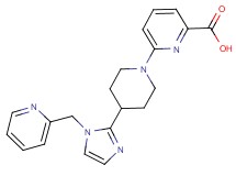 6-{4-[1-(2-pyridinylmethyl)-1H-imidazol-2-yl]-1-piperidinyl}-2-pyridinecarboxylic acid