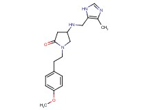 1-[2-(4-methoxyphenyl)ethyl]-4-{[(4-methyl-1H-imidazol-5-yl)methyl]amino}-2-pyrrolidinone