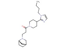(1S*,4R*)-2-{3-[4-(1-butyl-1H-imidazol-2-yl)-1-piperidinyl]-3-oxopropyl}-2-azabicyclo[2.2.1]heptane