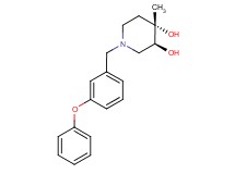 (3S*,4S*)-4-methyl-1-(3-phenoxybenzyl)piperidine-3,4-diol