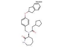 2-cyclopentyl-N-[4-(2,3-dihydro-1H-inden-2-yloxy)benzyl]-N-[(3S)-2-oxo-3-azepanyl]acetamide