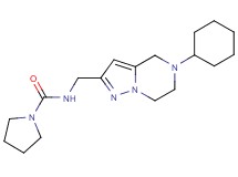 N-[(5-cyclohexyl-4,5,6,7-tetrahydropyrazolo[1,5-a]pyrazin-2-yl)methyl]pyrrolidine-1-carboxamide