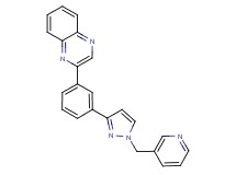 2-{3-[1-(3-pyridinylmethyl)-1H-pyrazol-3-yl]phenyl}quinoxaline