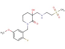 1-(2-fluoro-5-methoxybenzyl)-3-hydroxy-3-({[2-(methylsulfonyl)ethyl]amino}methyl)piperidin-2-one