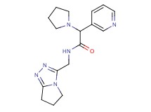 N-(6,7-dihydro-5H-pyrrolo[2,1-c][1,2,4]triazol-3-ylmethyl)-2-(3-pyridinyl)-2-(1-pyrrolidinyl)acetamide