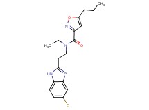 N-ethyl-N-[2-(5-fluoro-1H-benzimidazol-2-yl)ethyl]-5-propyl-3-isoxazolecarboxamide