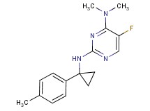 5-fluoro-N~4~,N~4~-dimethyl-N~2~-[1-(4-methylphenyl)cyclopropyl]pyrimidine-2,4-diamine