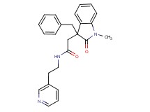 2-(3-benzyl-1-methyl-2-oxo-2,3-dihydro-1H-indol-3-yl)-N-(2-pyridin-3-ylethyl)acetamide