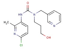 N'-(6-chloro-2-methylpyridin-3-yl)-N-(3-hydroxypropyl)-N-(pyridin-3-ylmethyl)urea