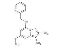 5-ethyl-2,3-dimethyl-N-(2-pyridinylmethyl)pyrazolo[1,5-a]pyrimidin-7-amine