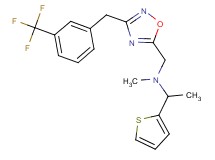 N-methyl-1-(2-thienyl)-N-({3-[3-(trifluoromethyl)benzyl]-1,2,4-oxadiazol-5-yl}methyl)ethanamine
