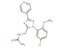 N-{[1-(5-chloro-2-methoxyphenyl)-3-pyridin-4-yl-1H-1,2,4-triazol-5-yl]methyl}acetamide