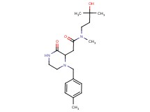 N-(3-hydroxy-3-methylbutyl)-N-methyl-2-[1-(4-methylbenzyl)-3-oxo-2-piperazinyl]acetamide