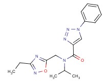 N-[(3-ethyl-1,2,4-oxadiazol-5-yl)methyl]-N-isopropyl-1-phenyl-1H-1,2,3-triazole-4-carboxamide