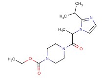 ethyl 4-[2-(2-isopropyl-1H-imidazol-1-yl)propanoyl]-1-piperazinecarboxylate