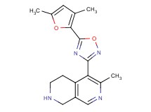5-[5-(3,5-dimethyl-2-furyl)-1,2,4-oxadiazol-3-yl]-6-methyl-1,2,3,4-tetrahydro-2,7-naphthyridine hydrochloride