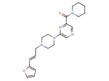 2-{4-[(2E)-3-(2-furyl)prop-2-en-1-yl]piperazin-1-yl}-6-(piperidin-1-ylcarbonyl)pyrazine