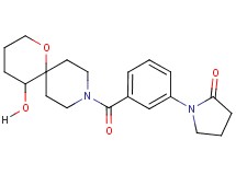 1-{3-[(5-hydroxy-1-oxa-9-azaspiro[5.5]undec-9-yl)carbonyl]phenyl}-2-pyrrolidinone