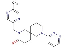 2-[(5-methyl-2-pyrazinyl)methyl]-8-(3-pyridazinyl)-2,8-diazaspiro[5.5]undecan-3-one