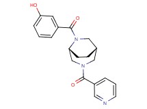 3-{[(1S*,5R*)-3-(3-pyridinylcarbonyl)-3,6-diazabicyclo[3.2.2]non-6-yl]carbonyl}phenol