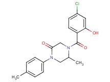 4-(4-chloro-2-hydroxybenzoyl)-5-methyl-1-(4-methylphenyl)-2-piperazinone