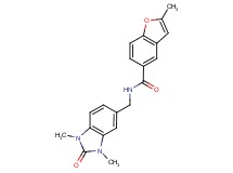 N-[(1,3-dimethyl-2-oxo-2,3-dihydro-1H-benzimidazol-5-yl)methyl]-2-methyl-1-benzofuran-5-carboxamide