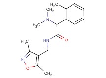 2-(dimethylamino)-N-[(3,5-dimethylisoxazol-4-yl)methyl]-2-(2-methylphenyl)acetamide