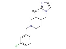 1-(3-chlorobenzyl)-4-[(2-methyl-1H-imidazol-1-yl)methyl]piperidine