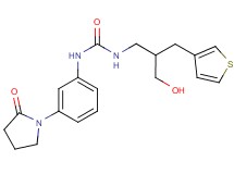 N-[3-hydroxy-2-(3-thienylmethyl)propyl]-N'-[3-(2-oxopyrrolidin-1-yl)phenyl]urea