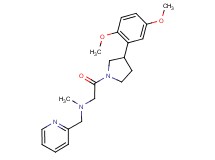 2-[3-(2,5-dimethoxyphenyl)-1-pyrrolidinyl]-N-methyl-2-oxo-N-(2-pyridinylmethyl)ethanamine