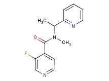 3-fluoro-N-methyl-N-(1-pyridin-2-ylethyl)isonicotinamide