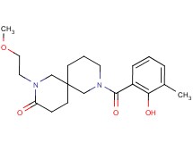 8-(2-hydroxy-3-methylbenzoyl)-2-(2-methoxyethyl)-2,8-diazaspiro[5.5]undecan-3-one