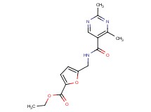 ethyl 5-({[(2,4-dimethylpyrimidin-5-yl)carbonyl]amino}methyl)-2-furoate
