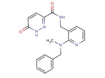 N-({2-[benzyl(methyl)amino]-3-pyridinyl}methyl)-6-oxo-1,6-dihydro-3-pyridazinecarboxamide