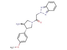 (3R*,4S*)-1-(2H-1,2,3-benzotriazol-2-ylacetyl)-4-(4-methoxyphenyl)pyrrolidin-3-amine