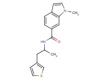 1-methyl-N-[1-methyl-2-(3-thienyl)ethyl]-1H-indole-6-carboxamide