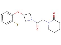 1-{2-[3-(2-fluorophenoxy)azetidin-1-yl]-2-oxoethyl}piperidin-2-one