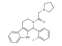 1-(2-fluorophenyl)-2-(pyrrolidin-1-ylacetyl)-2,3,4,9-tetrahydro-1H-beta-carboline
