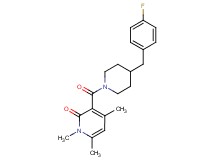 3-{[4-(4-fluorobenzyl)-1-piperidinyl]carbonyl}-1,4,6-trimethyl-2(1H)-pyridinone