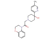 1-[2-(2,3-dihydro-4H-1,4-benzoxazin-4-yl)-2-oxoethyl]-4-(5-methylpyridin-2-yl)piperidin-4-ol