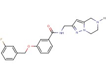 3-[(3-fluorobenzyl)oxy]-N-(4,5,6,7-tetrahydropyrazolo[1,5-a]pyrazin-2-ylmethyl)benzamide hydrochloride