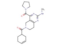 6-(3-cyclohexen-1-ylcarbonyl)-N-methyl-4-(1-pyrrolidinylcarbonyl)-5,6,7,8-tetrahydropyrido[4,3-d]pyrimidin-2-amine