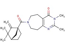 7-{[(1S*,4S*)-3,3-dimethyl-2-methylenebicyclo[2.2.1]hept-1-yl]carbonyl}-2,3-dimethyl-3,5,6,7,8,9-hexahydro-4H-pyrimido[4,5-d]azepin-4-one