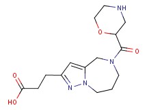 3-[5-(2-morpholinylcarbonyl)-5,6,7,8-tetrahydro-4H-pyrazolo[1,5-a][1,4]diazepin-2-yl]propanoic acid