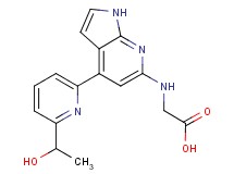 N-{4-[6-(1-hydroxyethyl)pyridin-2-yl]-1H-pyrrolo[2,3-b]pyridin-6-yl}glycine