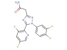 2-[1-(3,4-difluorophenyl)-5-(3,5-difluoropyridin-2-yl)-1H-1,2,4-triazol-3-yl]acetamide