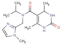 N-isopropyl-4,6-dimethyl-N-[(1-methyl-1H-imidazol-2-yl)methyl]-2-oxo-1,2,3,4-tetrahydropyrimidine-5-carboxamide