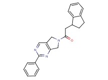 6-(2,3-dihydro-1H-inden-1-ylacetyl)-2-phenyl-6,7-dihydro-5H-pyrrolo[3,4-d]pyrimidine